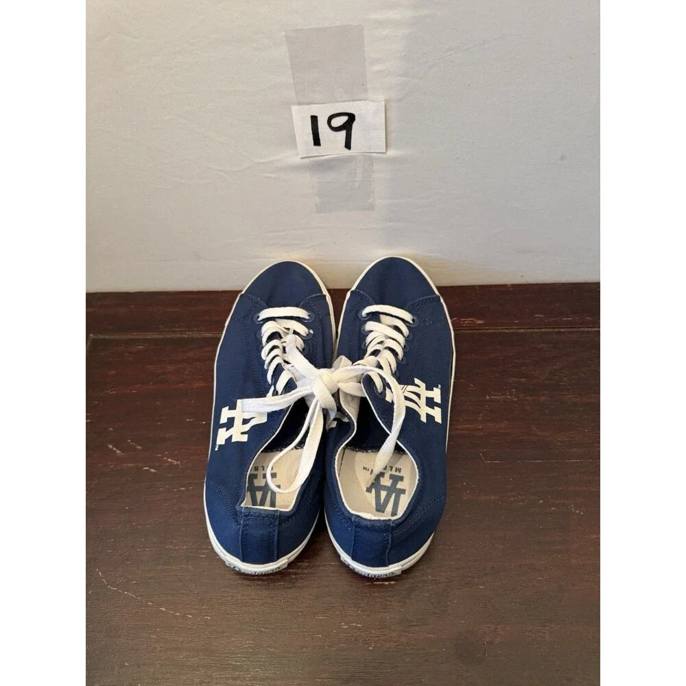 Row One LA Dodgers Canvas Sneakers Blue White Women’s 8 Men’s 6.5